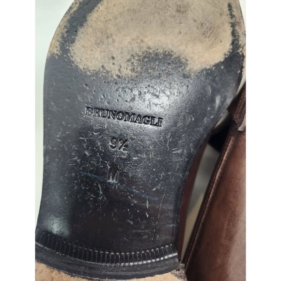 BRUNO MAGLI Men's Sz. 9.5M Rela Brown Leather Penny Loafer Dress Shoes - Picture 9 of 9